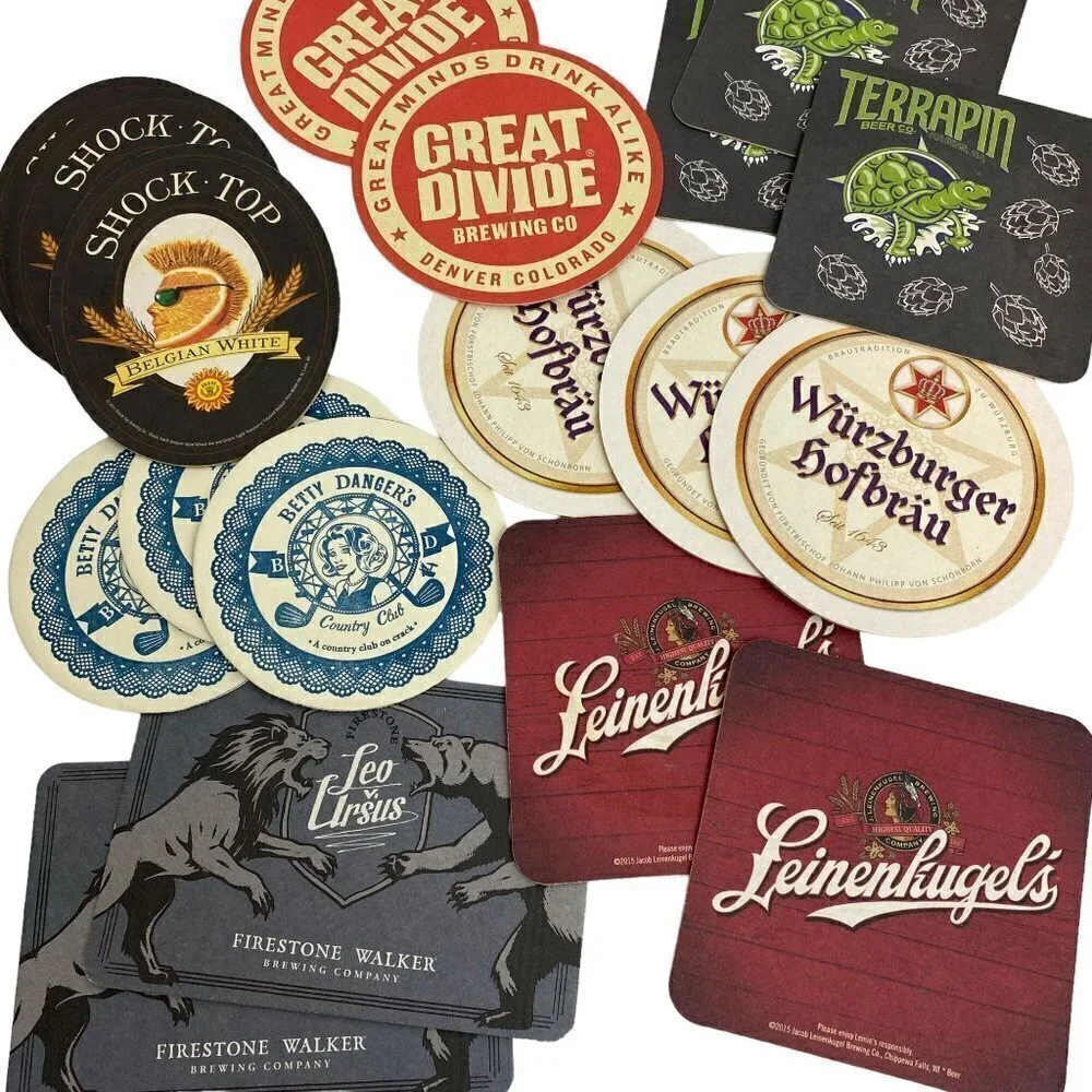 Bar Coasters Lot of 18 pieces Pub Assortment